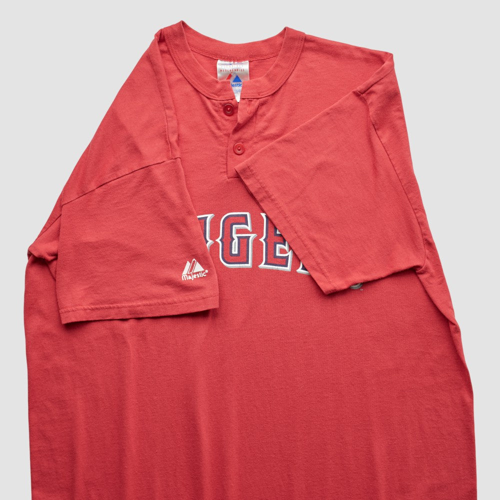 Los Angeles Angels Majestic 2000s T-Shirt - Red - XL by Fanatics Real Vintage T-shirts