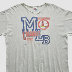 St. Louis Cardinals Hanes 1993 T-Shirt - Heather Gray - 2XL by Fanatics Real Vintage T-shirts