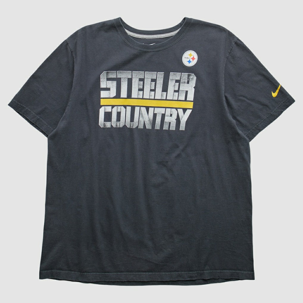 Pittsburgh Steelers 2010s T-Shirt Black Vintage