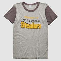 Pittsburgh Steelers Trench 80s T-Shirt Heather Gray Vintage