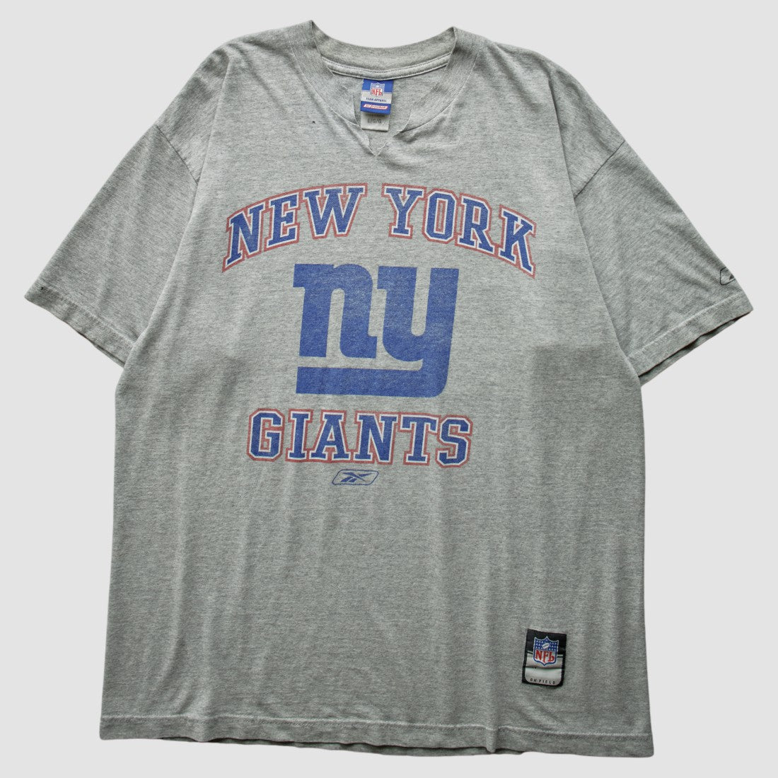 New York Giants Reebok 2000s T-Shirt Heather Gray Vintage