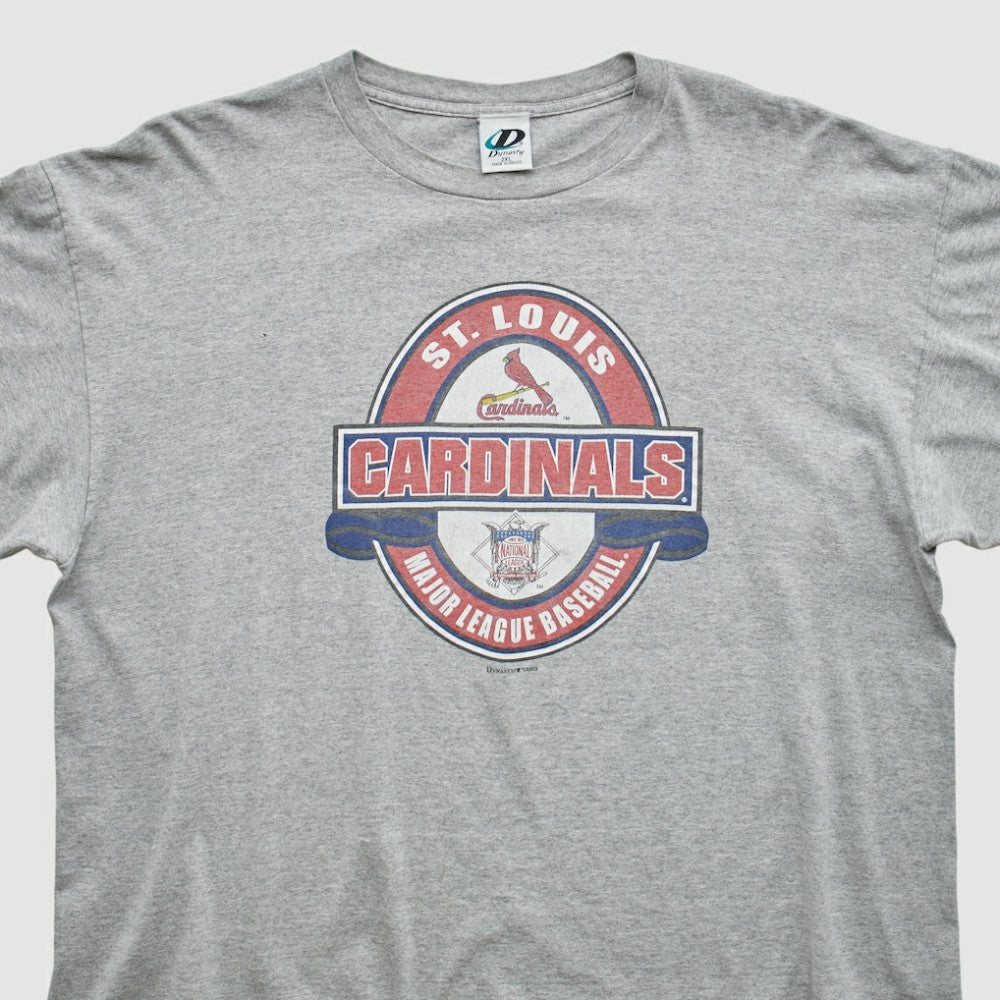 St. Louis Cardinals Dynasty 2003 T-Shirt - Heather Gray - XL by Fanatics Real Vintage T-shirts