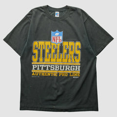 Pittsburgh Steelers Russell 1995 T-Shirt Black Vintage