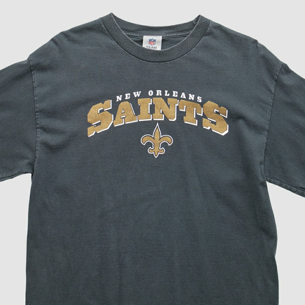 New Orleans Saints NFL 2000s Long Sleeve T-Shirt Black Vintage