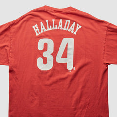 Philadelphia Phillies 2000s T-Shirt - Red - 2XL by Fanatics Real Vintage T-shirts