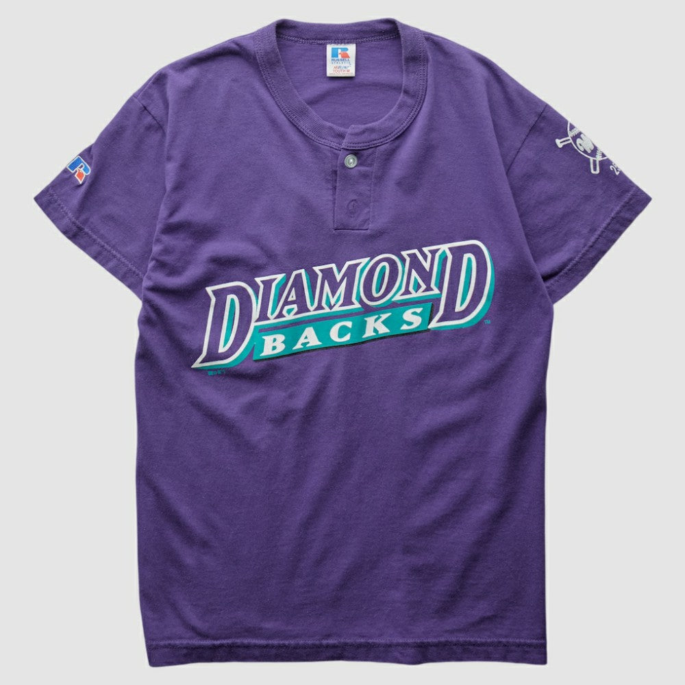 Arizona Diamondbacks Russell 2000s T-Shirt - Purple - XS by Fanatics Real Vintage T-shirts