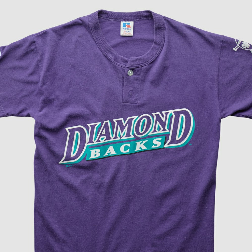 Arizona Diamondbacks Russell 2000s T-Shirt - Purple - XS by Fanatics Real Vintage T-shirts