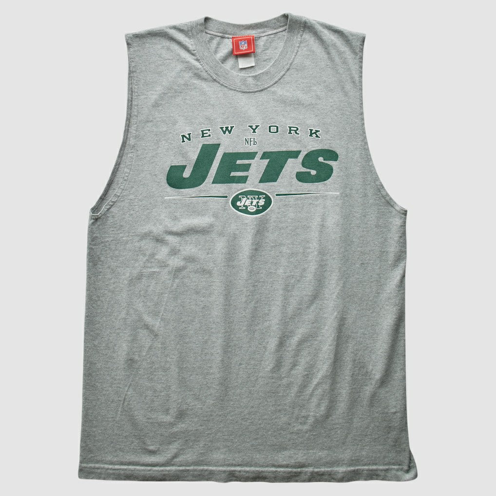 New York Jets NFL 2000s Tank Heather Gray Vintage