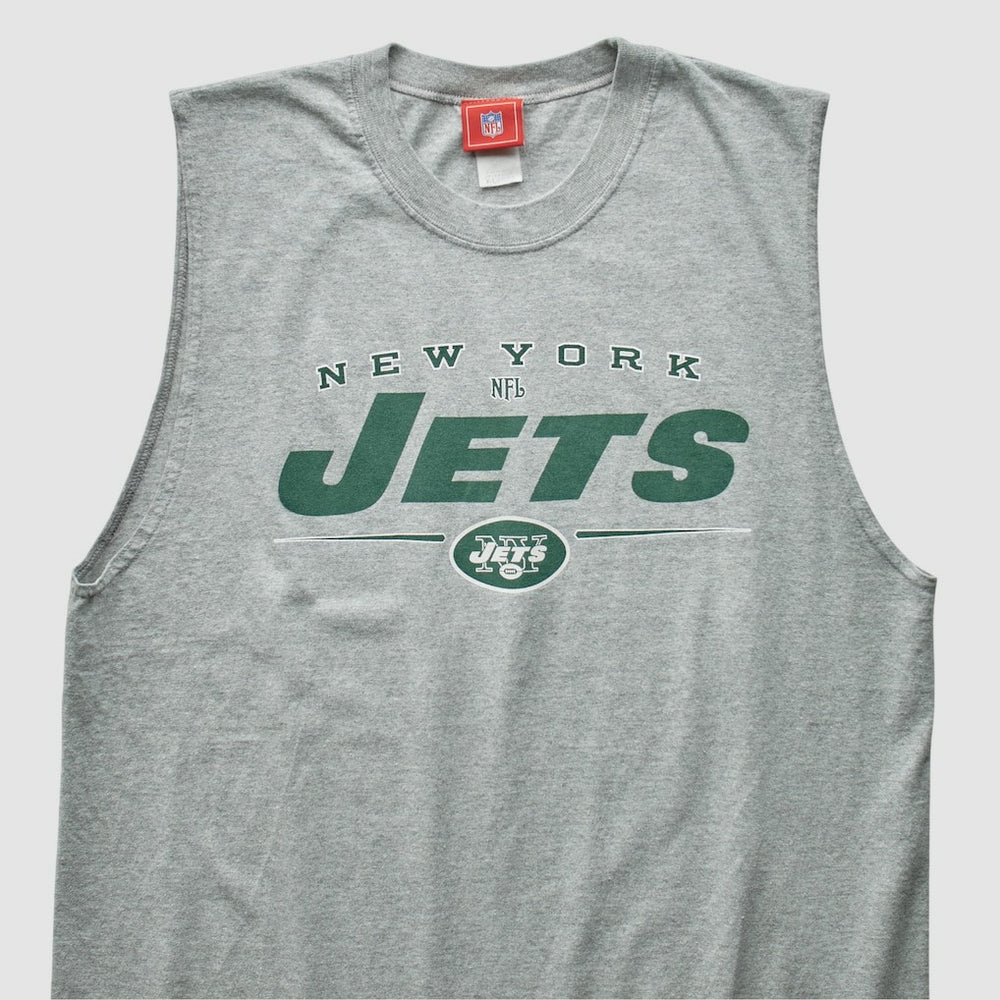 New York Jets NFL 2000s Tank Heather Gray Vintage