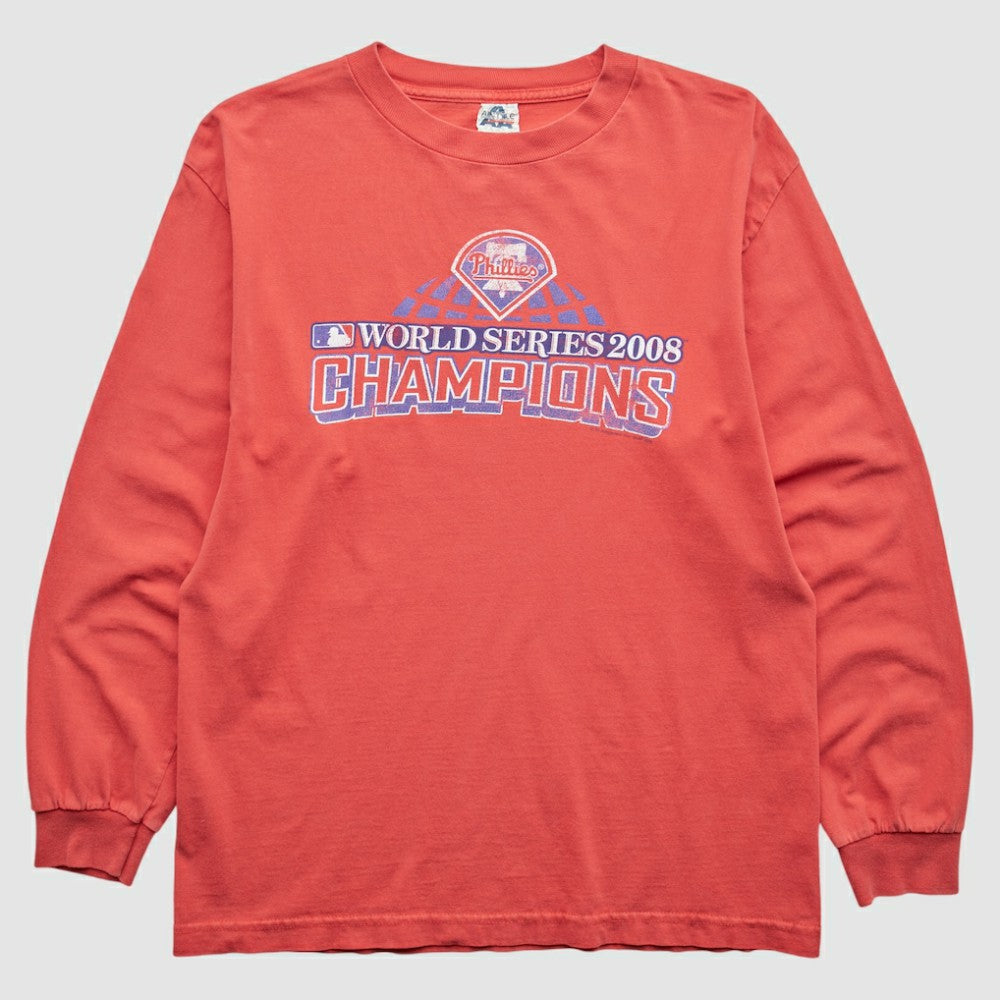 Philadelphia Phillies 2008 Long Sleeve T-Shirt - Red - S by Fanatics Real Vintage T-shirts