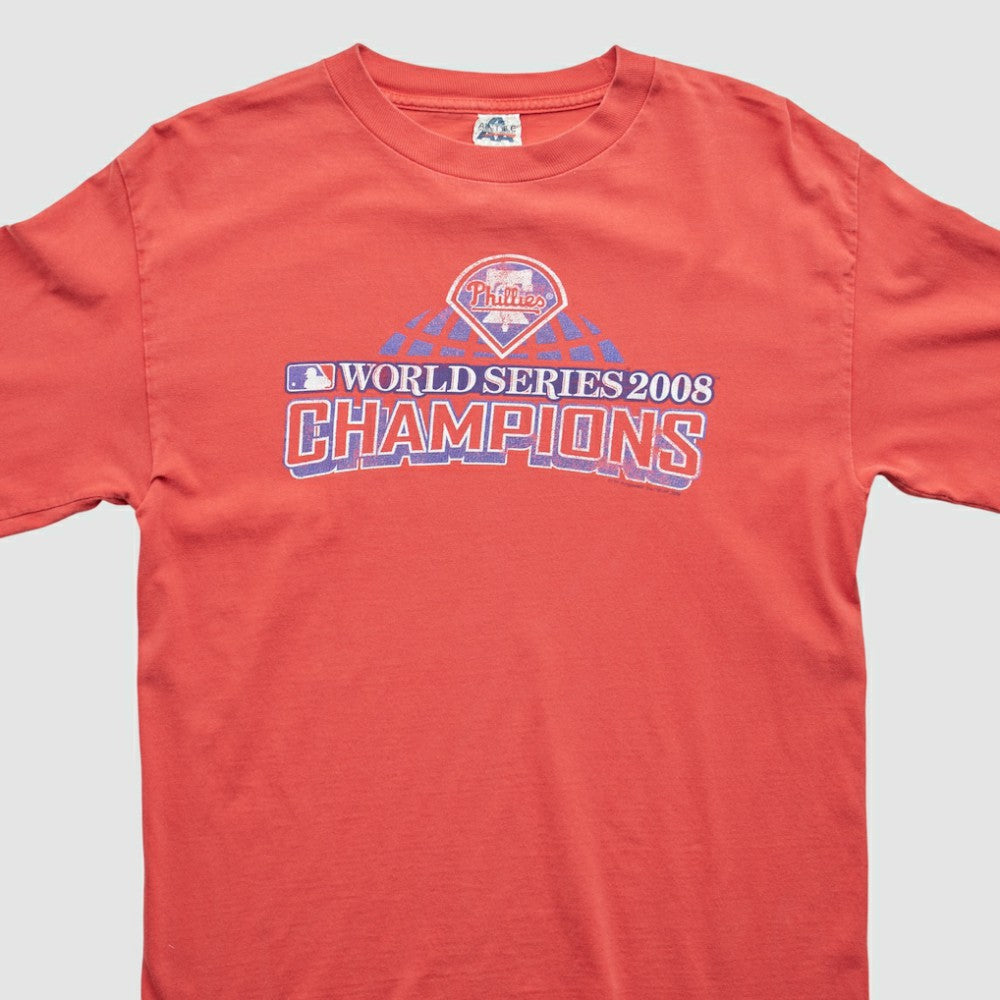 Philadelphia Phillies 2008 Long Sleeve T-Shirt - Red - S by Fanatics Real Vintage T-shirts
