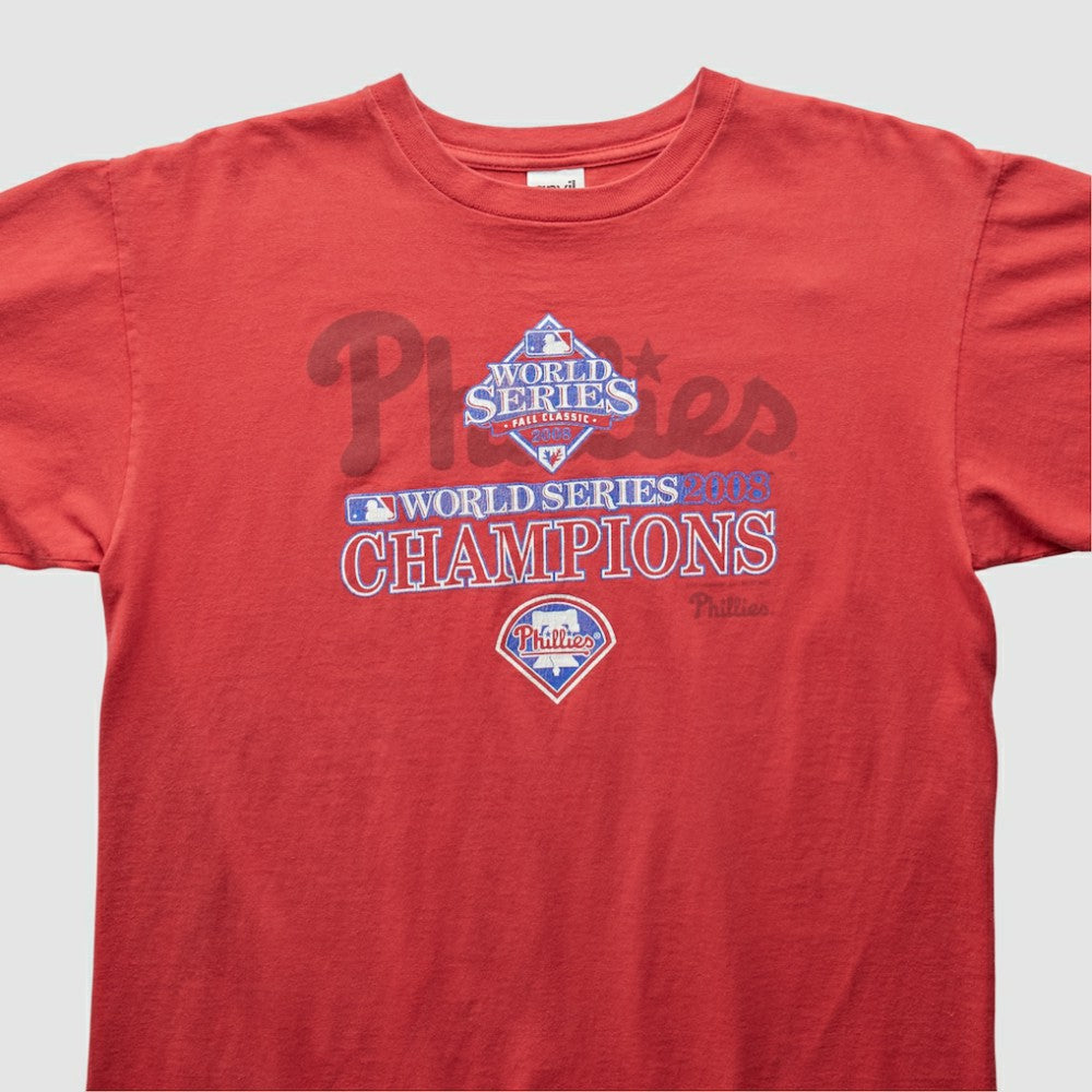 Philadelphia Phillies 2008 T-Shirt - Red - M by Fanatics Real Vintage T-shirts