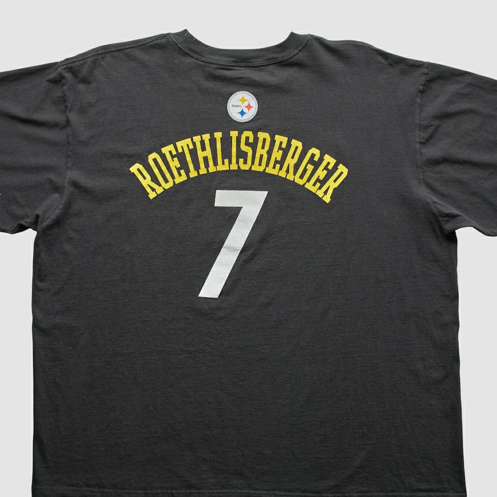 Pittsburgh Steelers Reebok 2000s T-Shirt Black Vintage