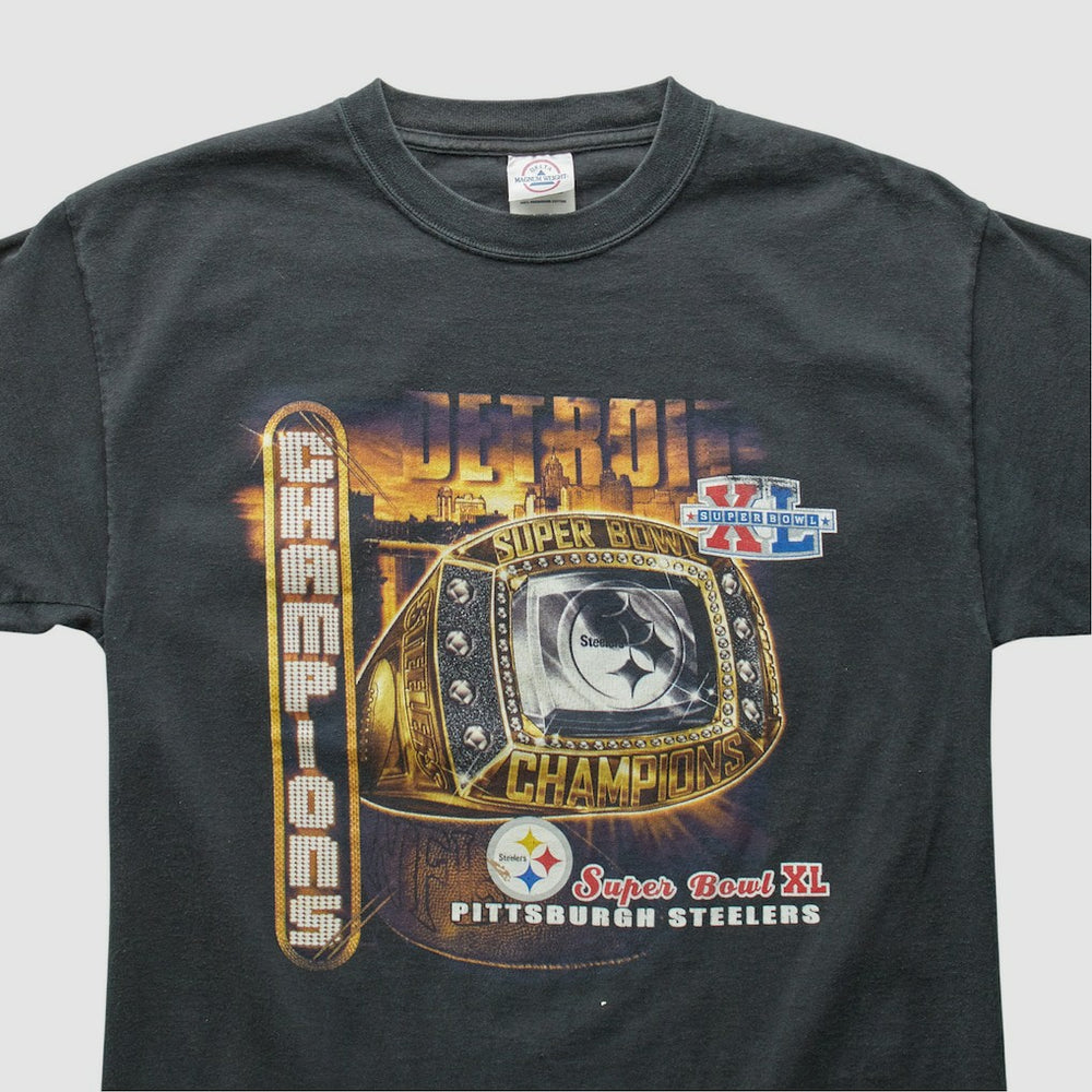 Pittsburgh Steelers 2006 T-Shirt Black Vintage