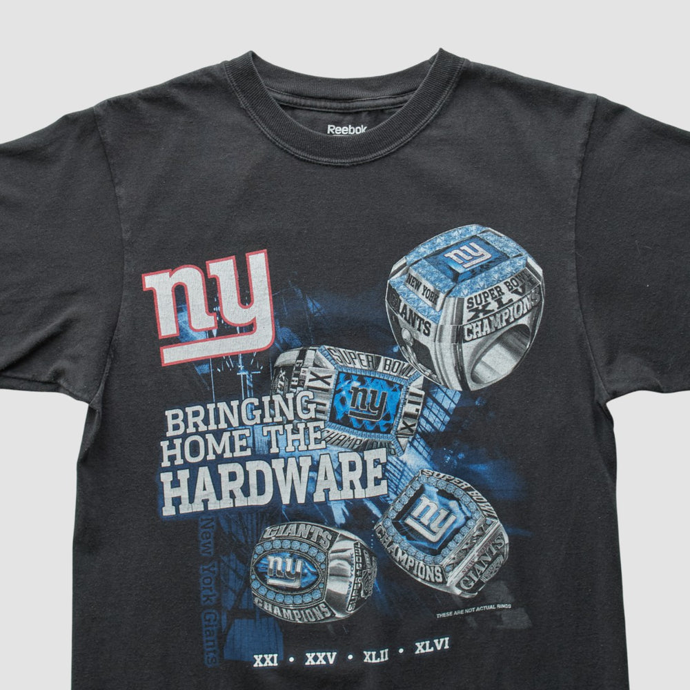 New York Giants Reebok 2011 T-Shirt Black Vintage