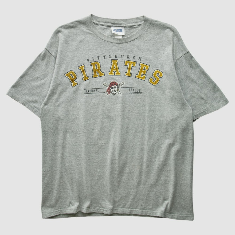 Pittsburgh Pirates 2000s T-Shirt - Heather Gray - M by Fanatics Real Vintage T-shirts