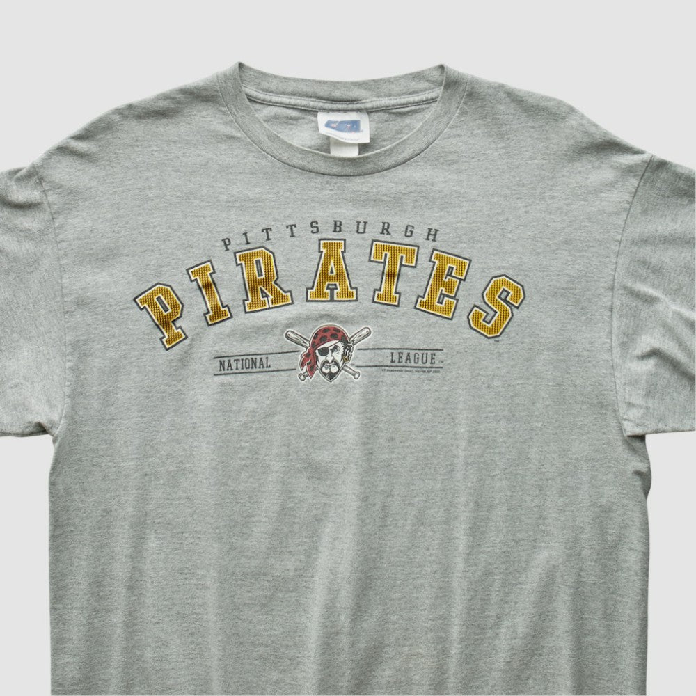 Pittsburgh Pirates 2000s T-Shirt - Heather Gray - M by Fanatics Real Vintage T-shirts