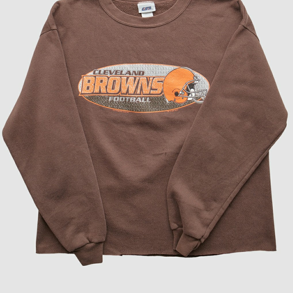 Cleveland Browns 2001 Pullover Sweatshirt Brown Vintage