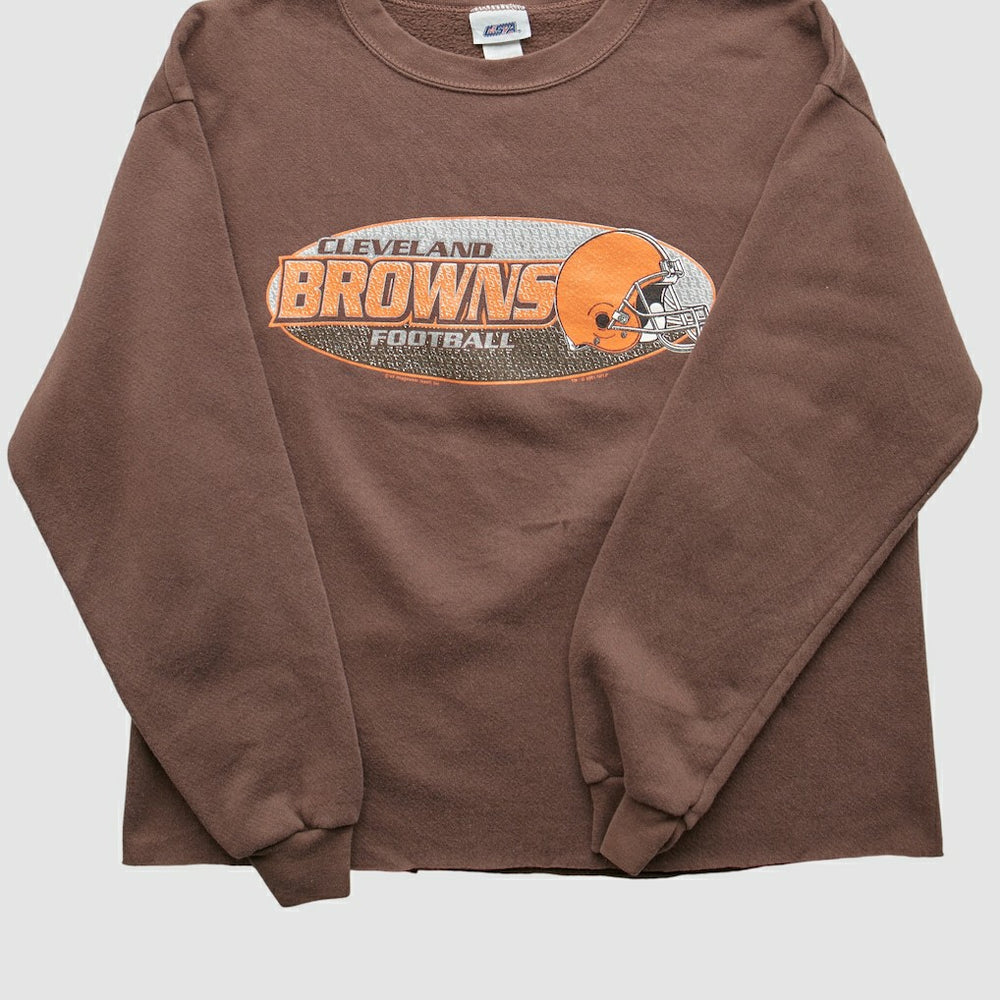 Cleveland Browns 2001 Pullover Sweatshirt Brown Vintage