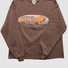 Cleveland Browns 2001 Pullover Sweatshirt Brown Vintage
