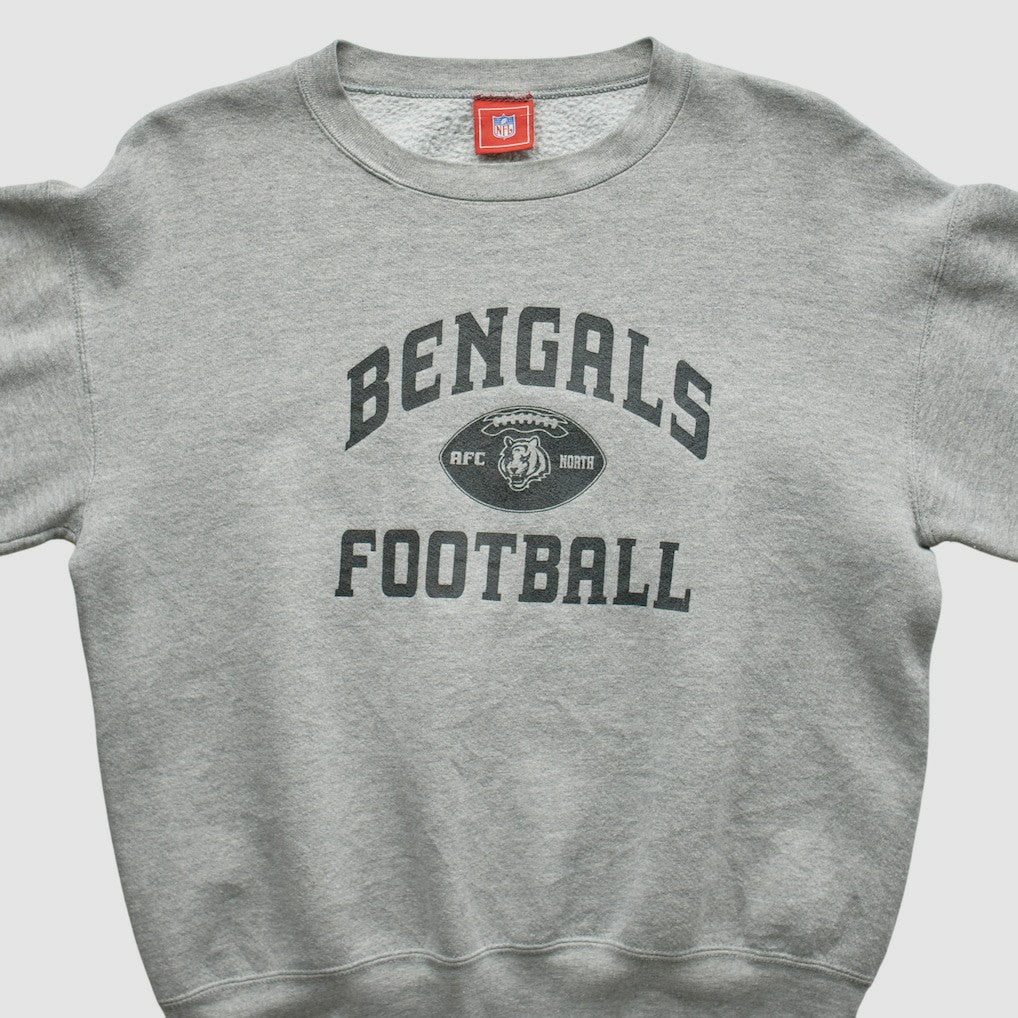 Cincinnati Bengals NFL 2000s Pullover Sweatshirt Heather Gray Vintage