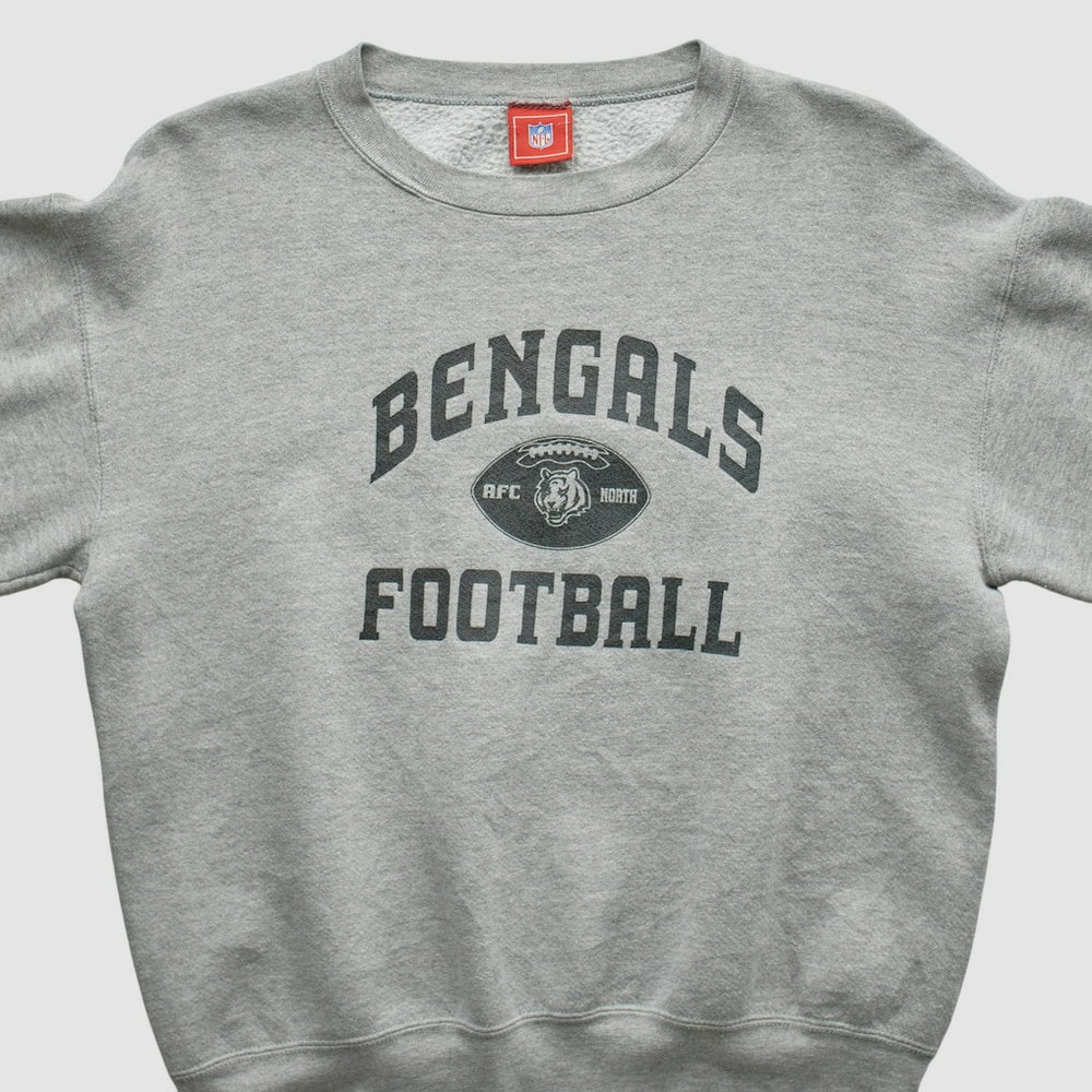 Cincinnati Bengals NFL 2000s Pullover Sweatshirt Heather Gray Vintage