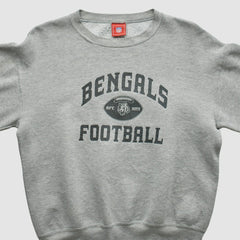 Cincinnati Bengals NFL 2000s Pullover Sweatshirt Heather Gray Vintage