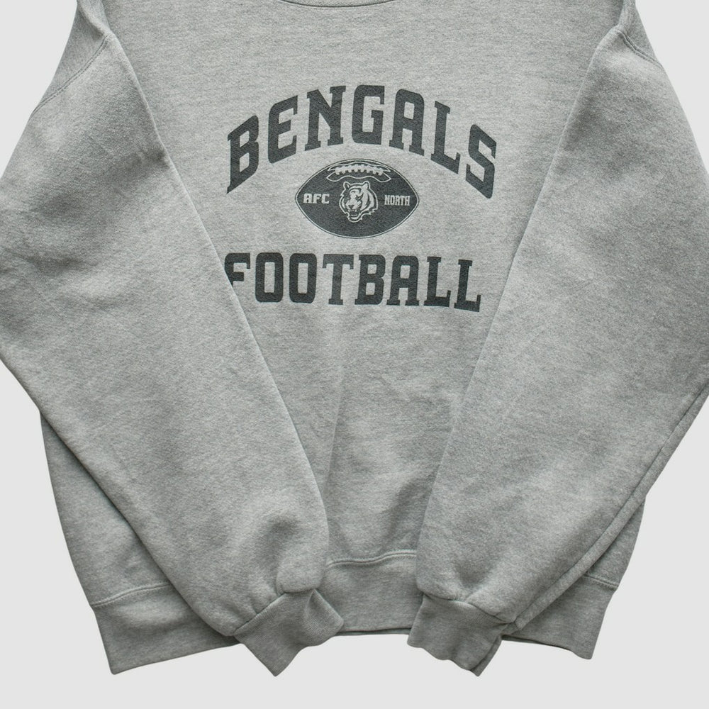 Cincinnati Bengals NFL 2000s Pullover Sweatshirt Heather Gray Vintage