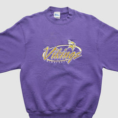 Minnesota Vikings Pro Player 90s Pullover Sweatshirt Purple Vintage