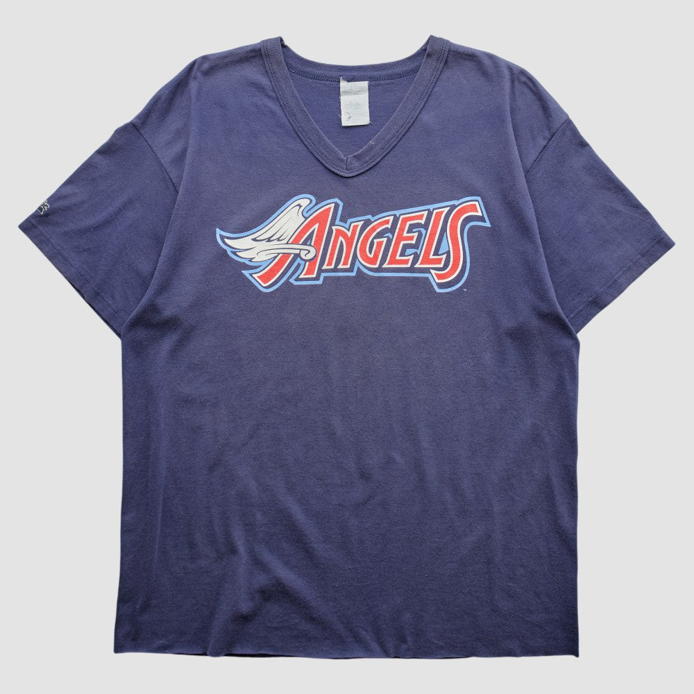 Los Angeles Angels Majestic 2000s T-Shirt - Navy - M by Fanatics Real Vintage T-shirts