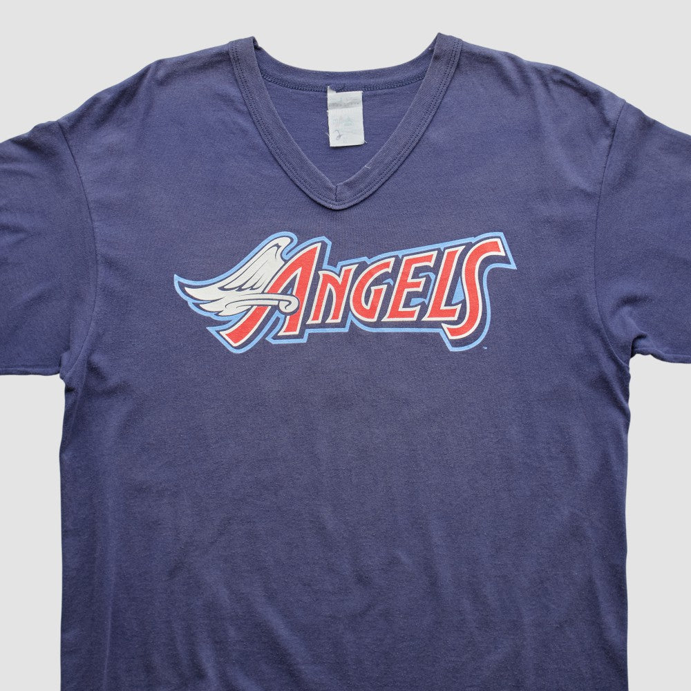 Los Angeles Angels Majestic 2000s T-Shirt - Navy - M by Fanatics Real Vintage T-shirts