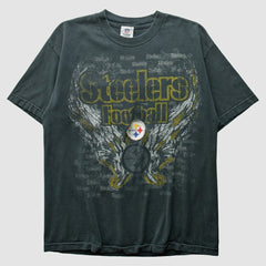 Pittsburgh Steelers NFL 2010s T-Shirt Charcoal Vintage