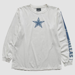 Dallas Cowboys Reebok 2010s Long Sleeve T-Shirt White Vintage
