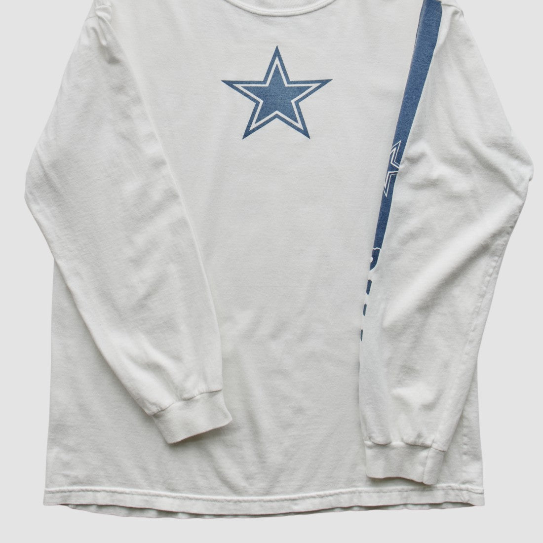 Dallas Cowboys Reebok 2010s Long Sleeve T-Shirt White Vintage
