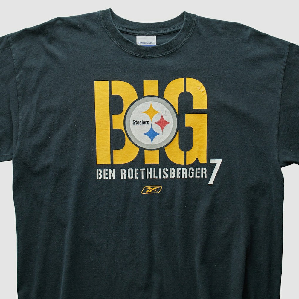 Pittsburgh Steelers Reebok 2000s T-Shirt Black Vintage
