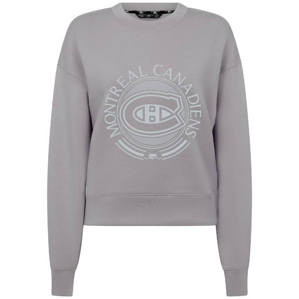 NHL Montreal Canadiens Levelwear Women's Slate & Snow Sponge Tri-Blend Sweatshirt - Gray