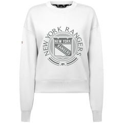 NHL New York Rangers Levelwear Women's Slate & Snow Sponge Tri-Blend Sweatshirt - White