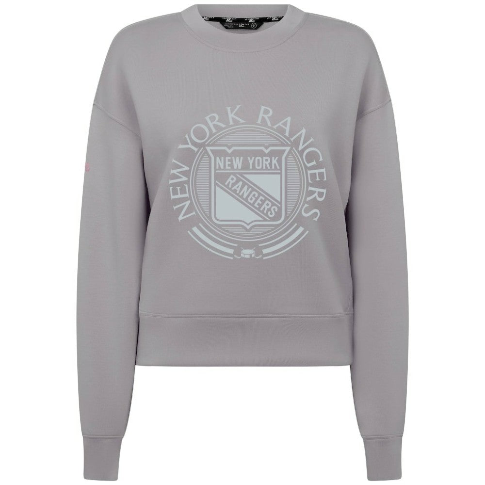 NHL New York Rangers Levelwear Women's Slate & Snow Sponge Tri-Blend Sweatshirt - Gray