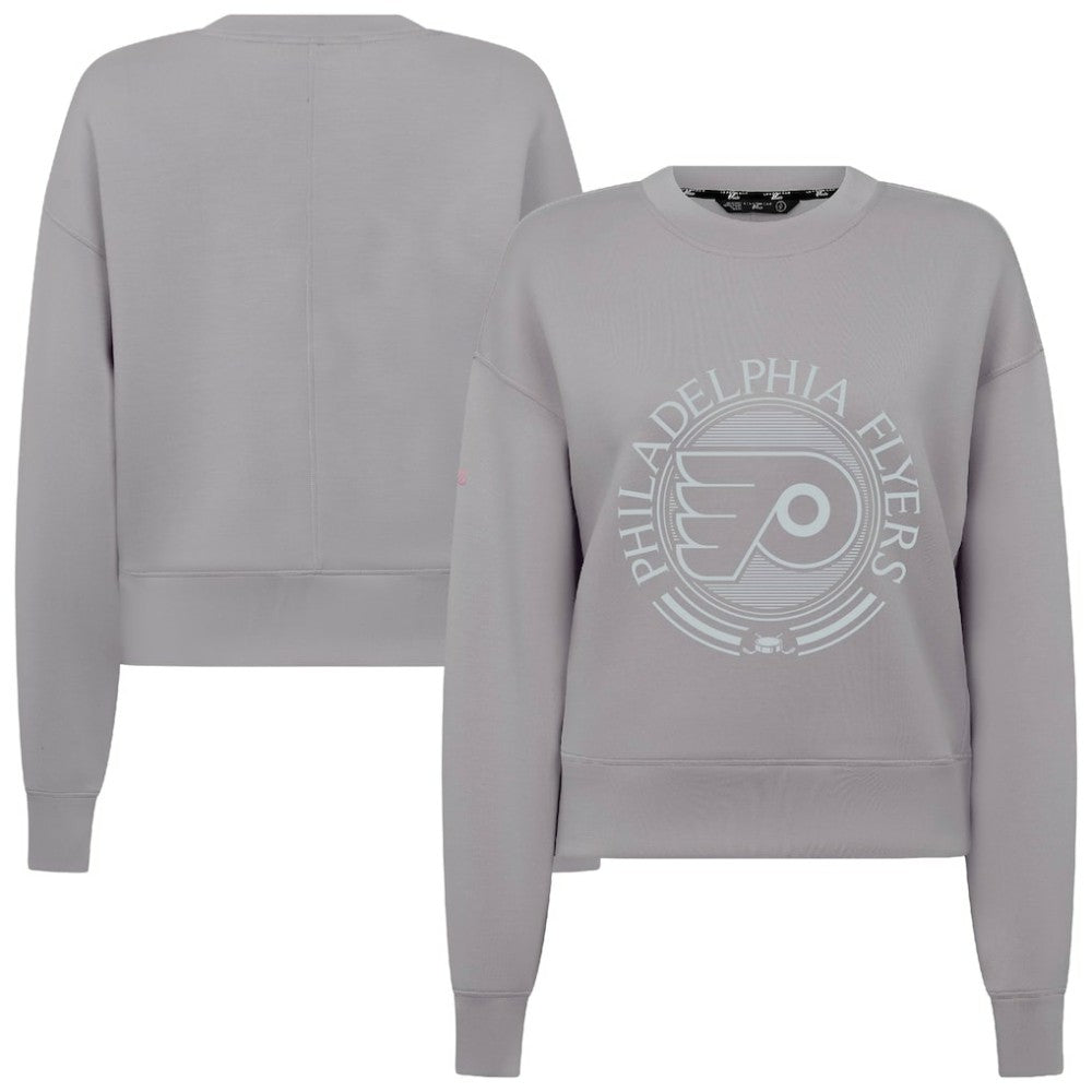 NHL Philadelphia Flyers Levelwear Women's Slate & Snow Sponge Tri-Blend Sweatshirt - Gray
