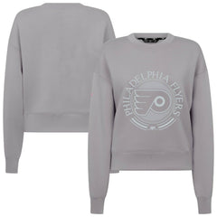 NHL Philadelphia Flyers Levelwear Women's Slate & Snow Sponge Tri-Blend Sweatshirt - Gray