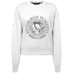 NHL Pittsburgh Penguins Levelwear Women's Slate & Snow Sponge Tri-Blend Sweatshirt - White