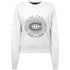 NHL Montreal Canadiens Levelwear Women's Slate & Snow Sponge Tri-Blend Sweatshirt - White