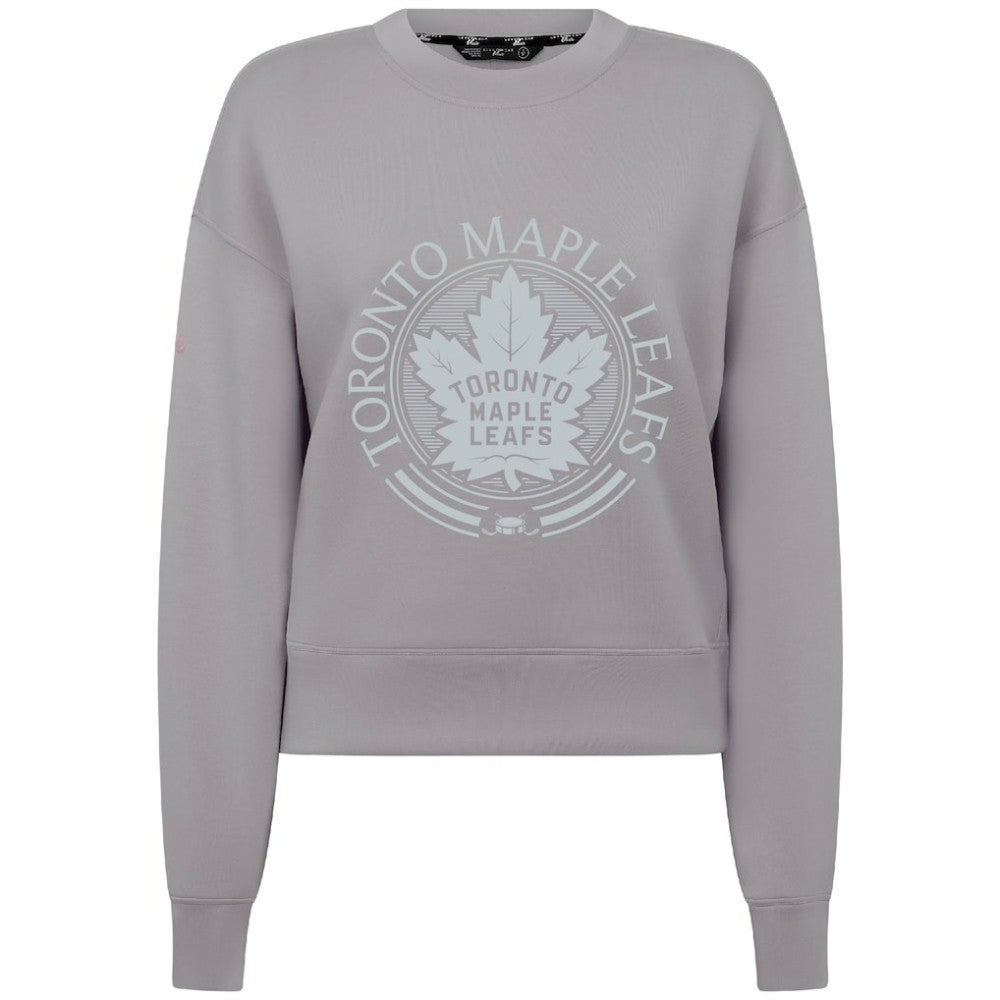 NHL Toronto Maple Leafs Levelwear Women's Slate & Snow Sponge Tri-Blend Sweatshirt - Gray