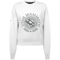 NHL Utah Mammoth Levelwear Women's Slate & Snow Sponge Tri-Blend Sweatshirt - White