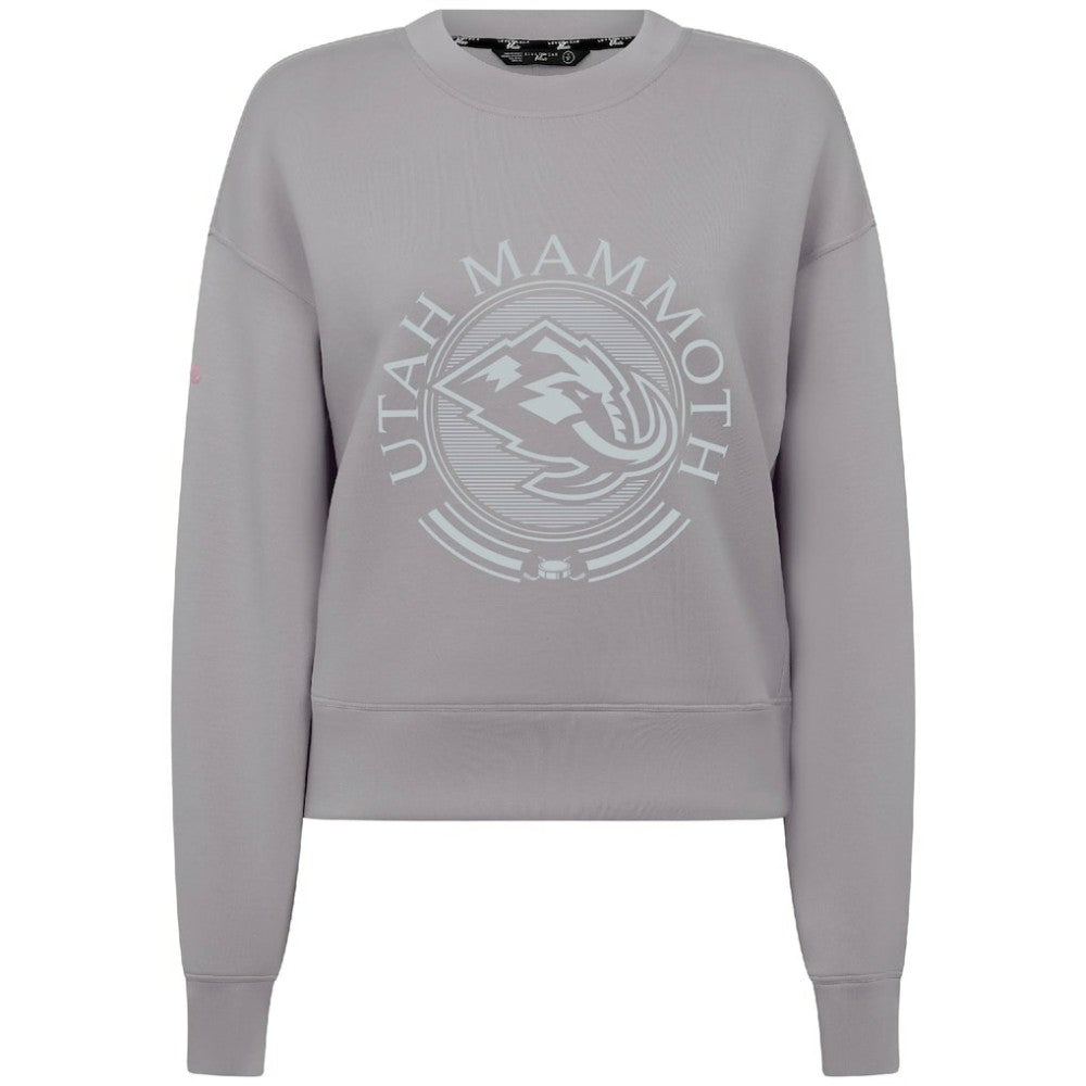NHL Utah Mammoth Levelwear Women's Slate & Snow Sponge Tri-Blend Sweatshirt - Gray