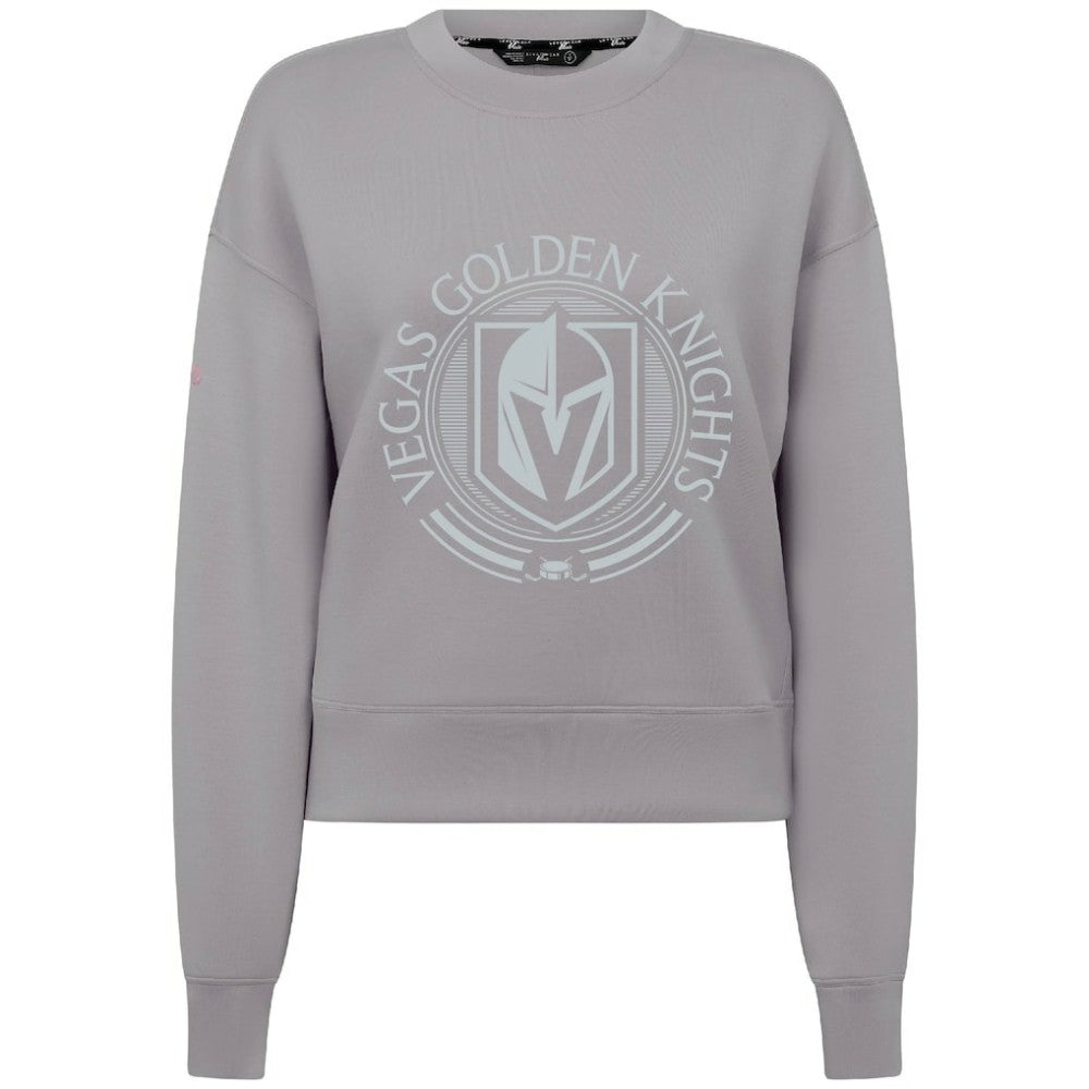 NHL Vegas Golden Knights Levelwear Women's Slate & Snow Sponge Tri-Blend Sweatshirt - Gray