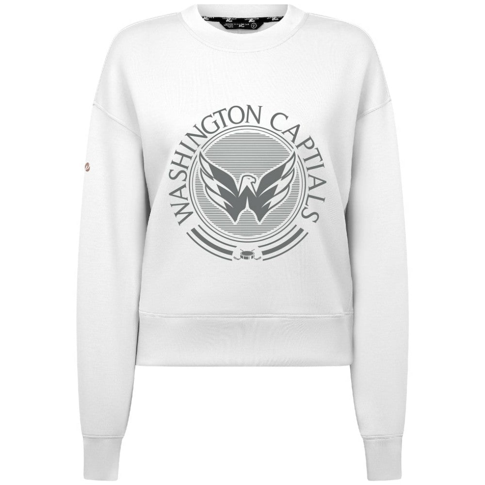 NHL Washington Capitals Levelwear Women's Slate & Snow Sponge Tri-Blend Sweatshirt - White
