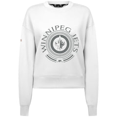 NHL Winnipeg Jets Levelwear Women's Slate & Snow Sponge Tri-Blend Sweatshirt - White