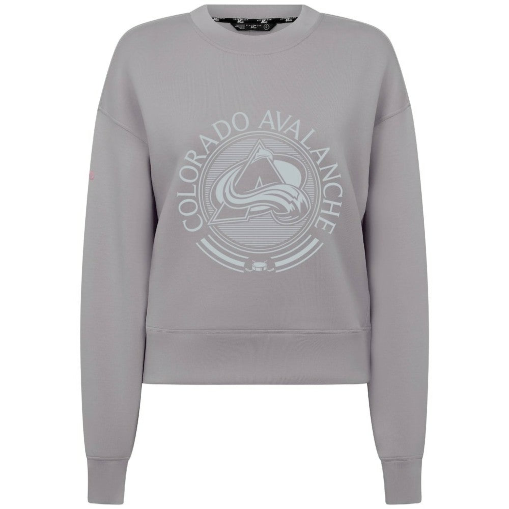 NHL Colorado Avalanche Levelwear Women's Slate & Snow Sponge Tri-Blend Sweatshirt - Gray