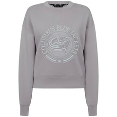NHL Columbus Blue Jackets Levelwear Women's Slate & Snow Sponge Tri-Blend Sweatshirt - Gray